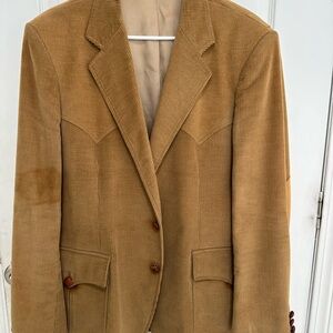 Men's Tan Corduroy Blazer